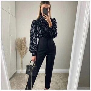 Zara Bloggers Favorite High Waisted Trouser Pants Size XS